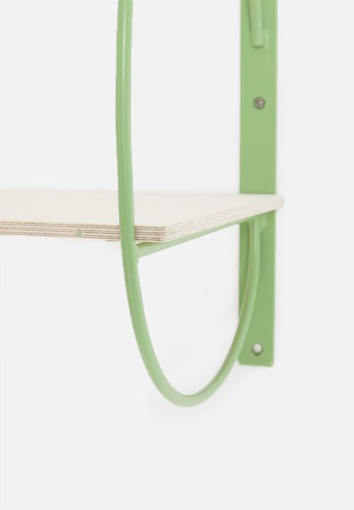 Sixth Floor - Rounded shelf - green