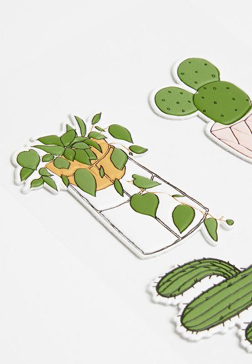 Typo - Plush sticker pack - green