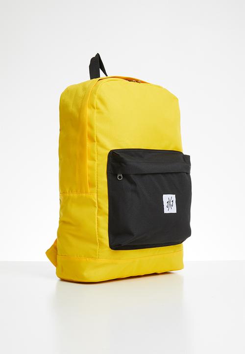 Jack & Jones - Blocking backpack - yellow & black