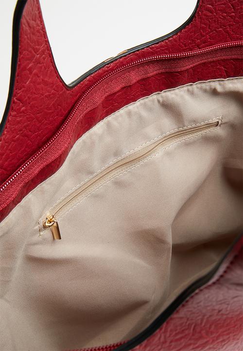 Superbalist - Jae textured tote bag - red