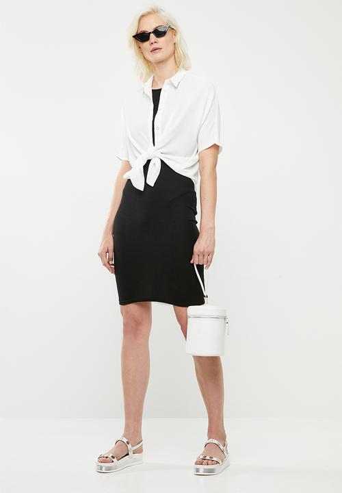 Superbalist - Georgette boxy shirt - white