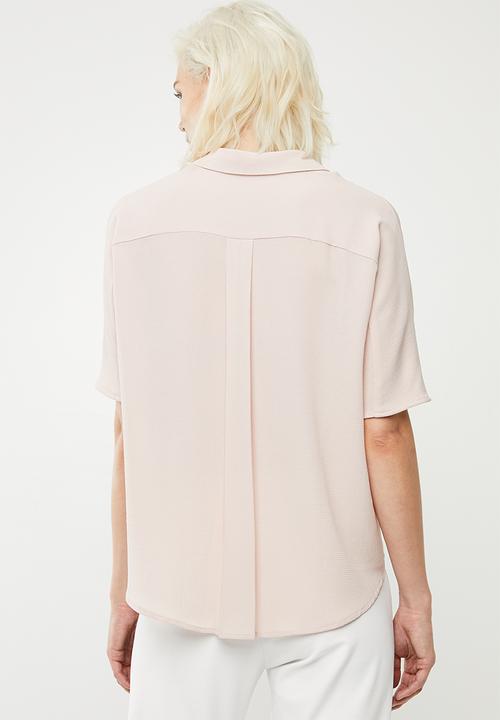 Superbalist - Georgette boxy shirt - pink