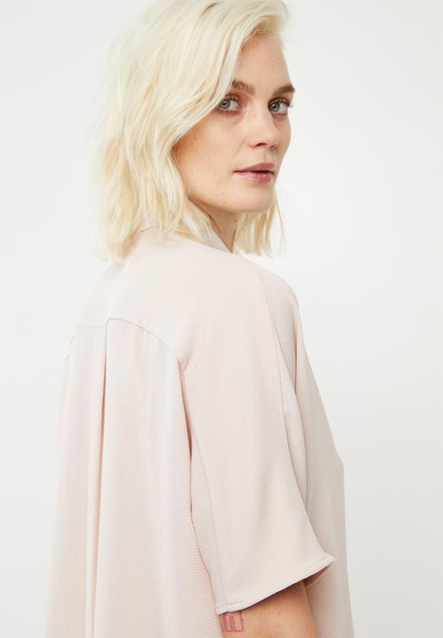 Superbalist - Georgette boxy shirt - pink