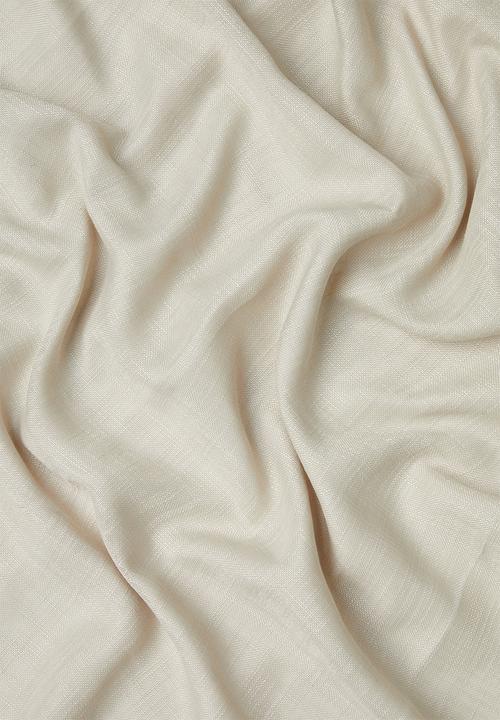 Sixth Floor - Slub lined eyelet curtain 2 pack - natural