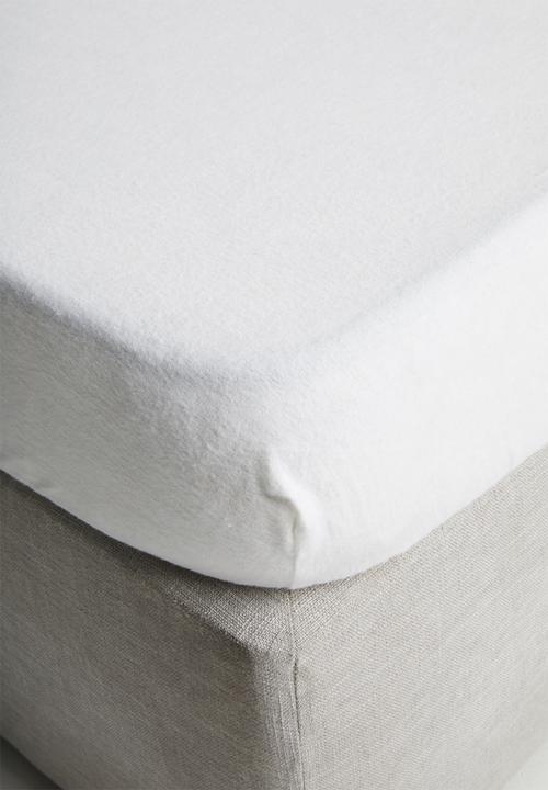 Linen House - Flannelette sheet set - white