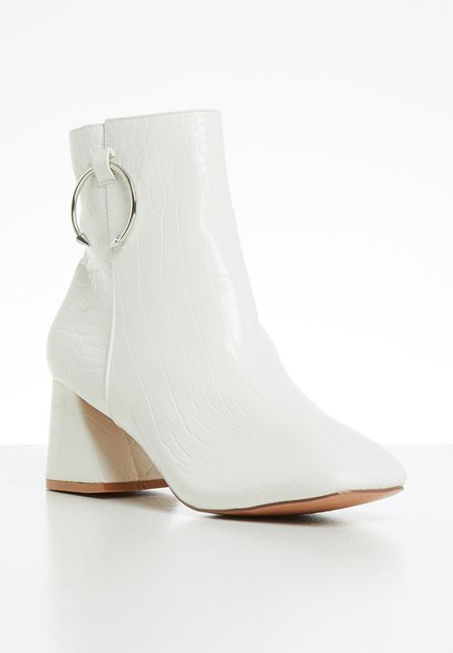 Public Desire - Bff ankle boot - white