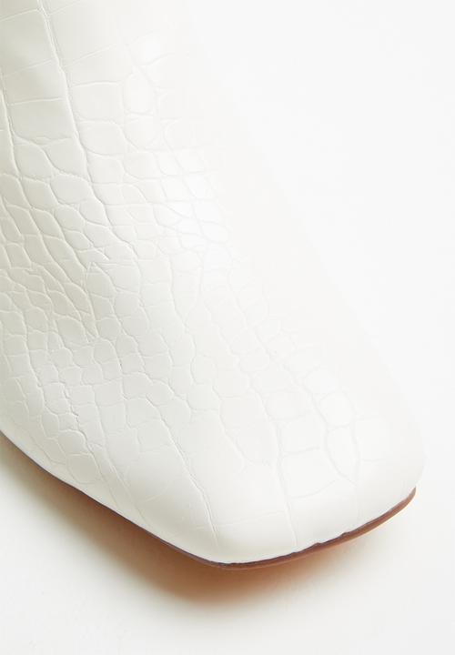 Public Desire - Bff ankle boot - white