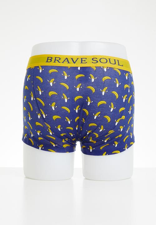Brave Soul - 3 pack banana boxers - multi
