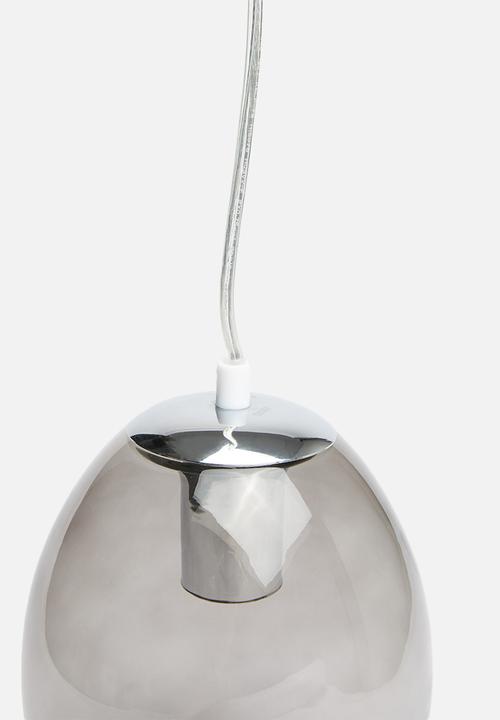 Sixth Floor - Oval pendant lamp - smoke 