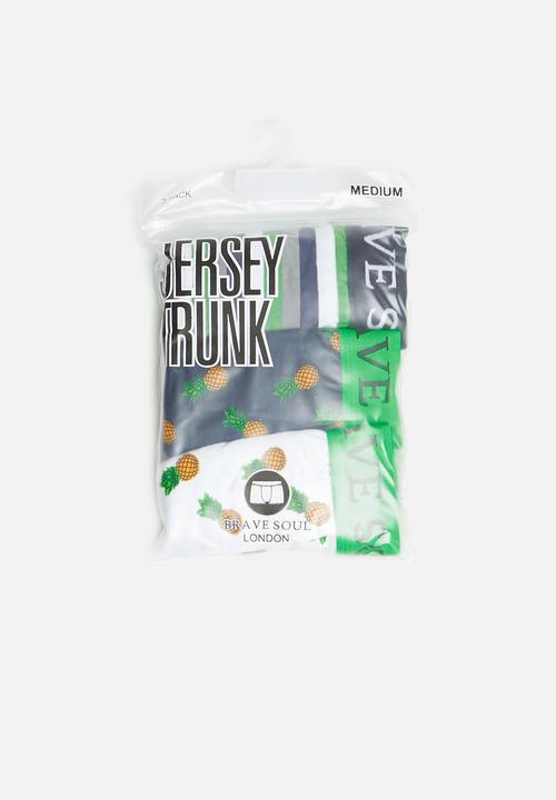 Brave Soul - 3 pack tropic boxers - multi