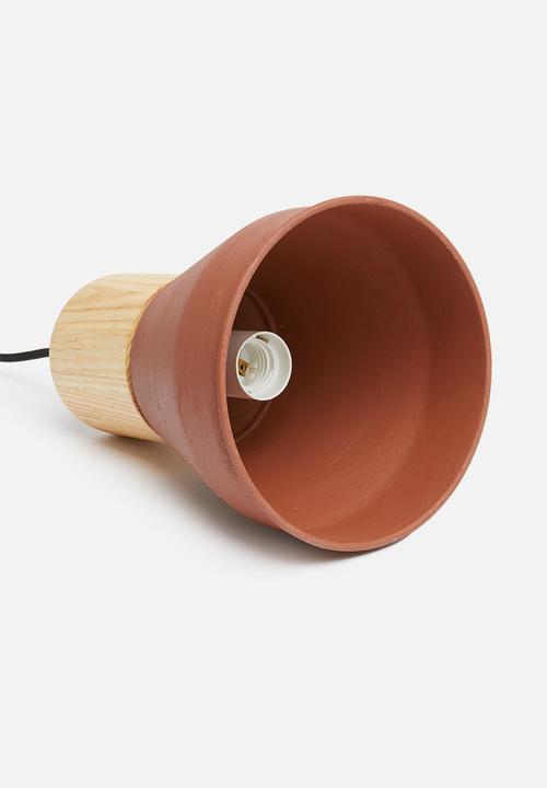 Sixth Floor - Kai pendant - wood/rust