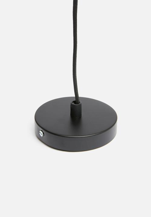 Sixth Floor - Lone pendant - wood/brass