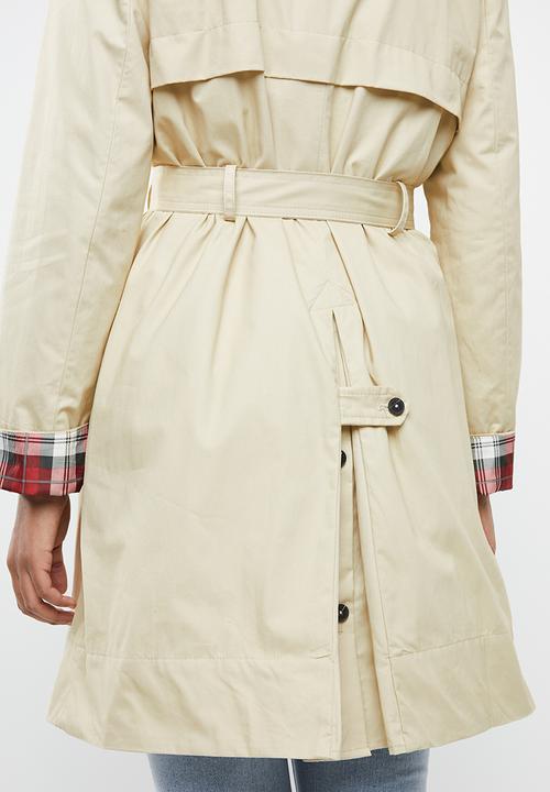MANGO - Double breast trench - cream