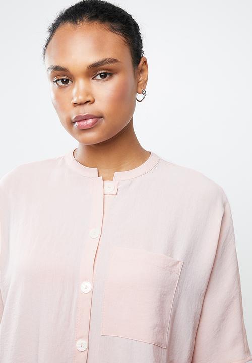 MANGO - Oversized blouse - pink
