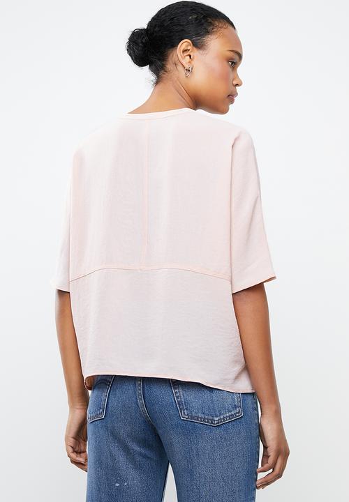 MANGO - Oversized blouse - pink