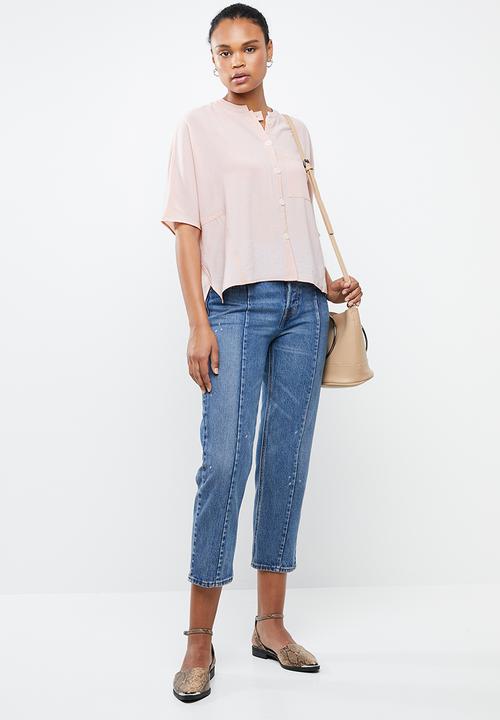 MANGO - Oversized blouse - pink