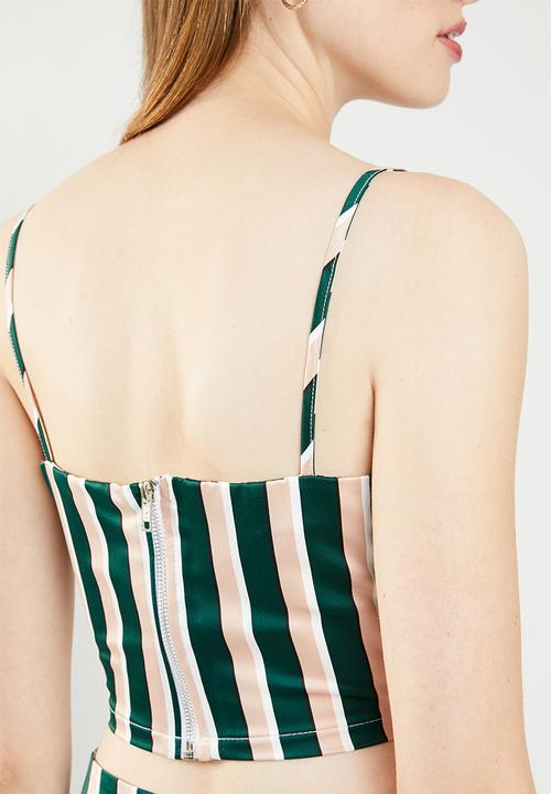 STYLE REPUBLIC - Cropped strappy top - multi