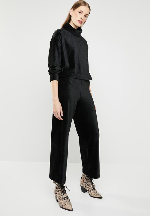 Superbalist - Velour culottes - black