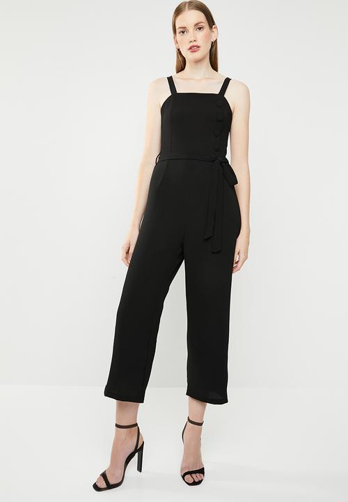 Superbalist - Button detail jumpsuit - black 