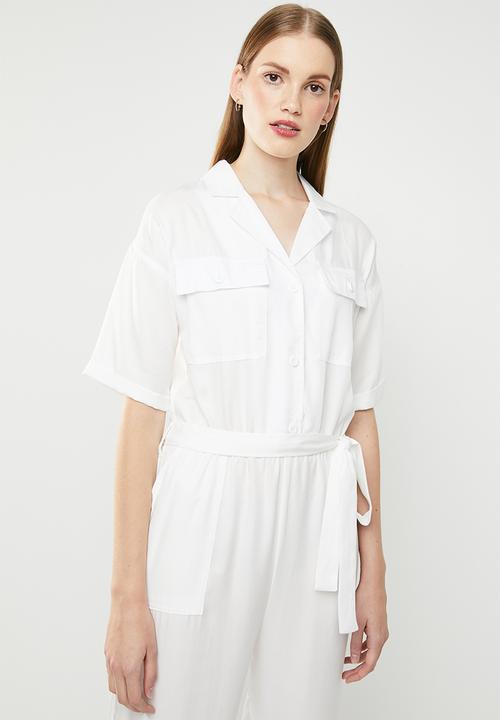 Superbalist - Utility style jumpsuit - white