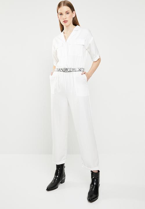 Superbalist - Utility style jumpsuit - white
