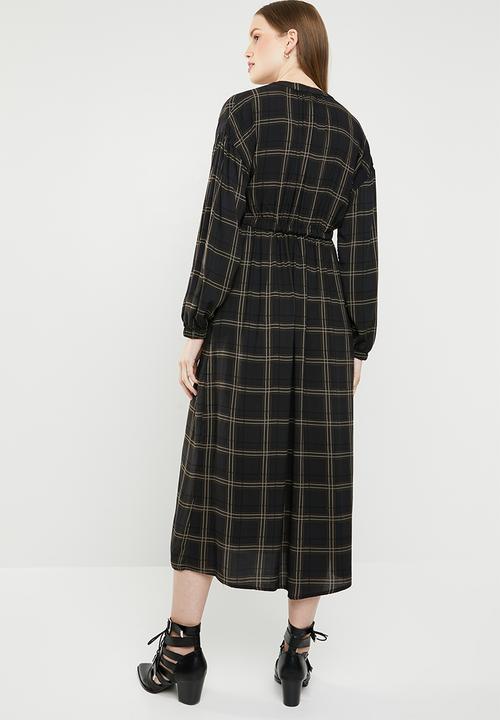 Superbalist - Mandarin collar shirt dress - multi
