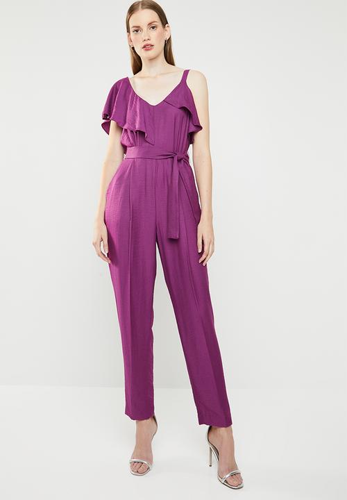 mango purple jumpsuit