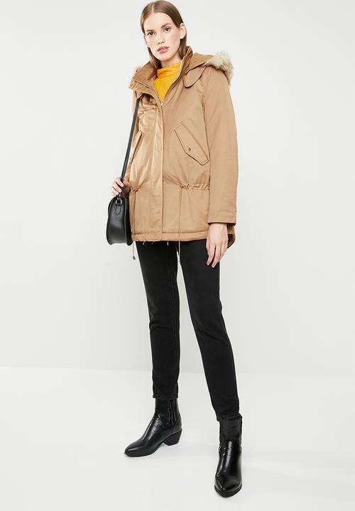 MANGO -  Parka jacket - beige