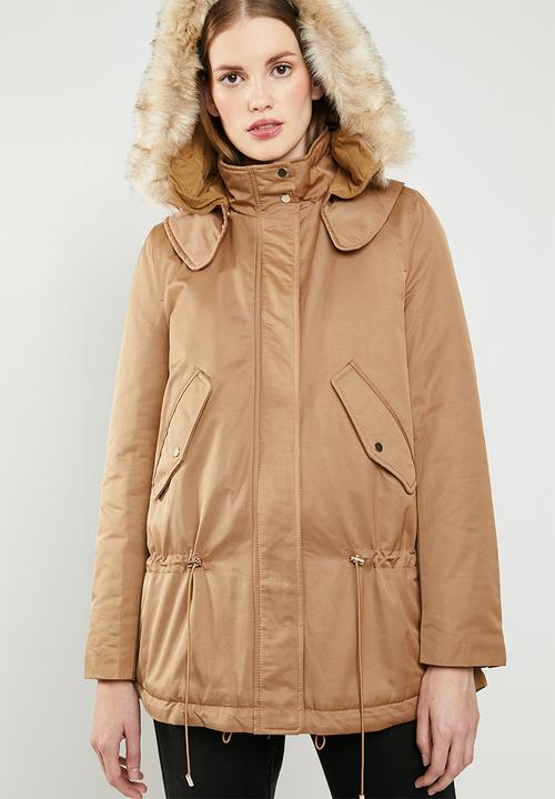 MANGO -  Parka jacket - beige