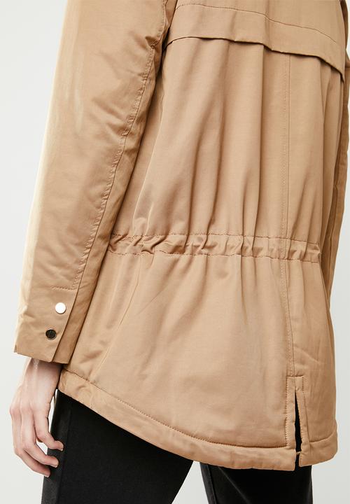 MANGO -  Parka jacket - beige