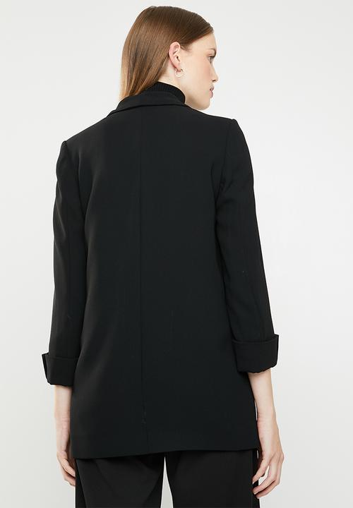 MANGO - Shawl collar blazer - black
