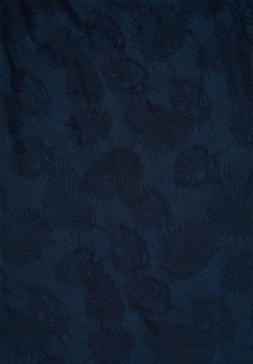 MANGO - Knot jacquard dress - navy