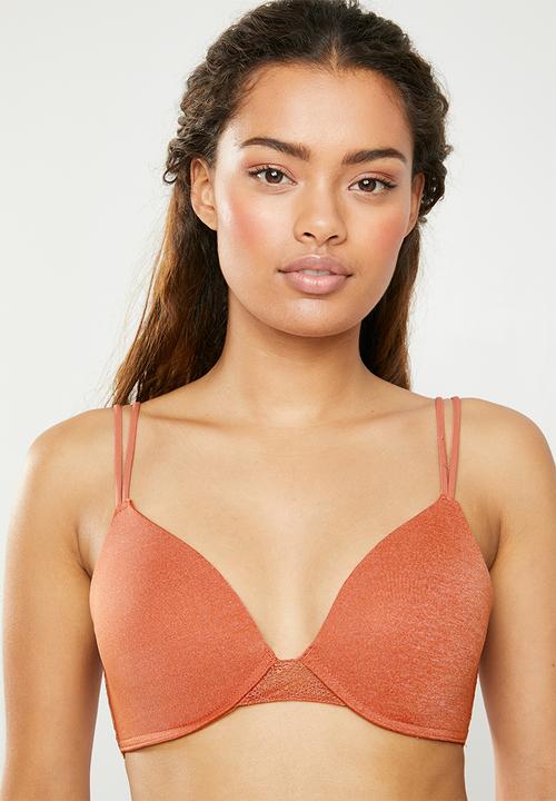 Cotton On - Ultimate lace comfort bra - rust