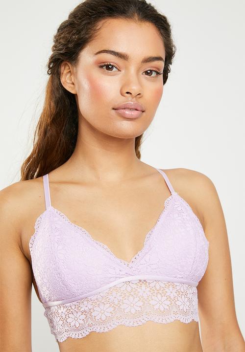 Cotton On - Jojo longline bralette - purple