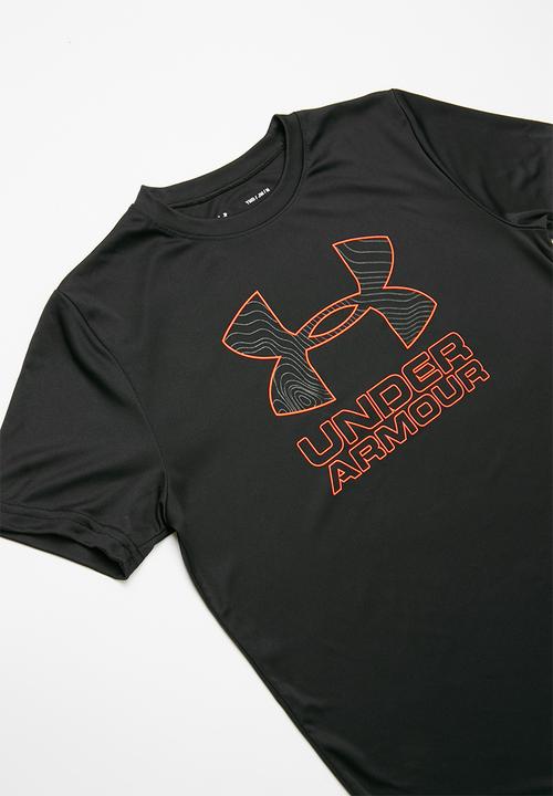 Under Armour - Print fill logo tee - black & orange