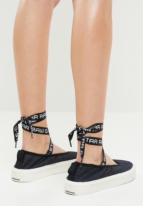 G-STAR - Strett ballerina denim - navy & white