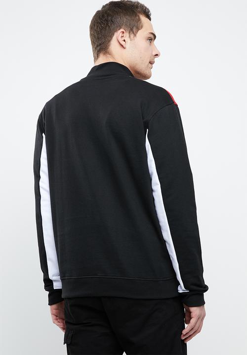 Superbalist - Colourblocked 1/4 zip pullover sweat - multi