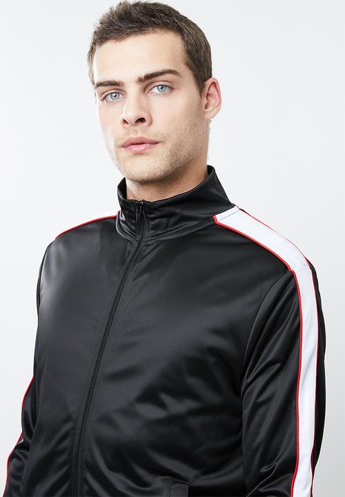 Superbalist - Tricot track bomber - black