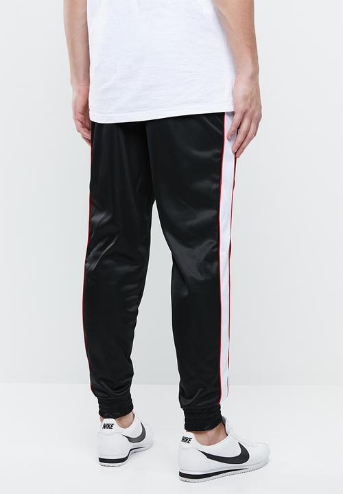 Superbalist - Slim fit cuffed side stripe tricot pant - black