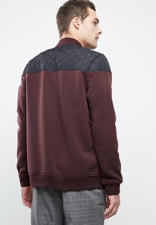 Brave Soul - Pierce sweatshirt - burgundy