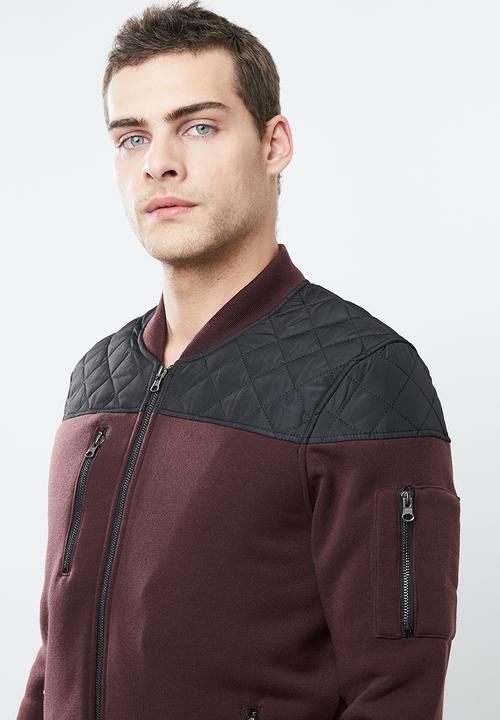 Brave Soul - Pierce sweatshirt - burgundy