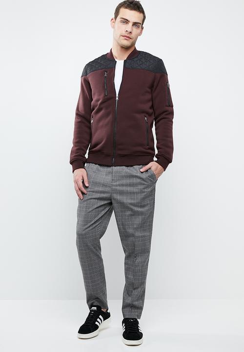Brave Soul - Pierce sweatshirt - burgundy