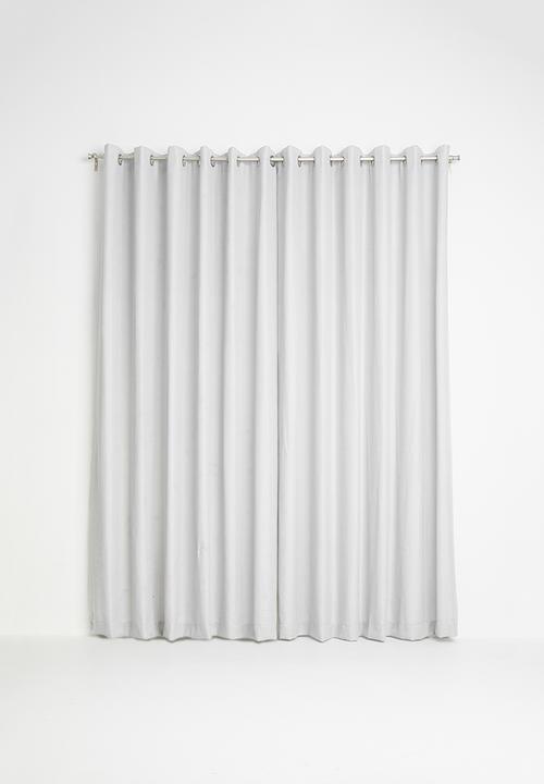 Sixth Floor - Eyelet curtain extra length - grey