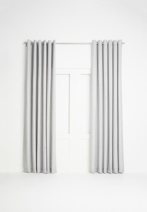 Sixth Floor - Eyelet curtain extra length - grey