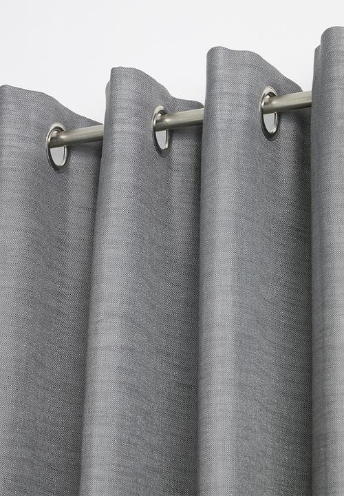 Sixth Floor - Eyelet curtain - charcoal