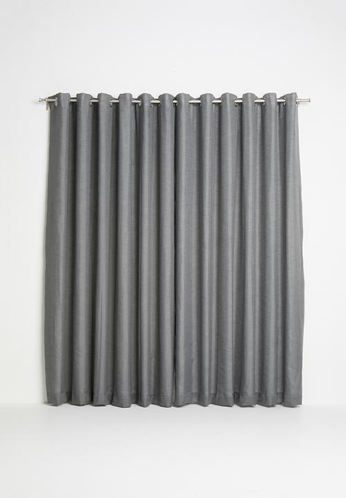 Sixth Floor - Eyelet curtain - charcoal