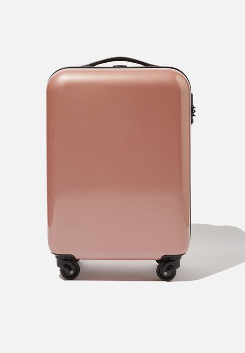 typo small suitcase