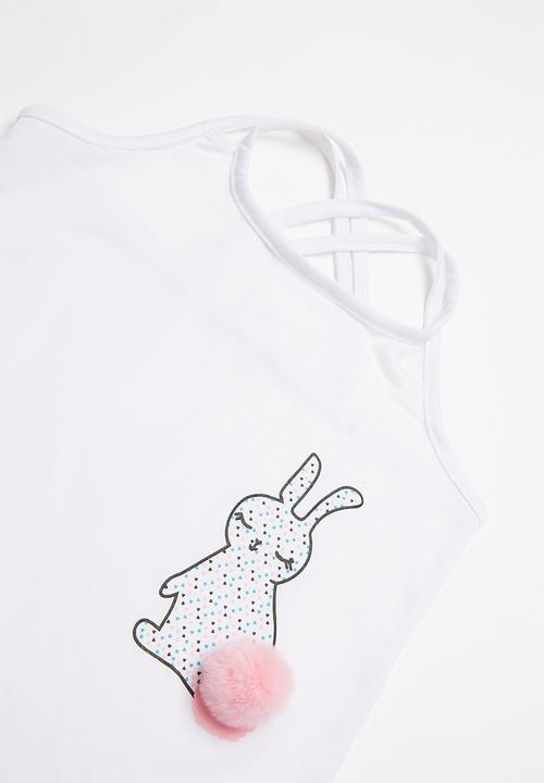 Rebel Republic - Heart crossover short sleeve & shorts set - white & grey