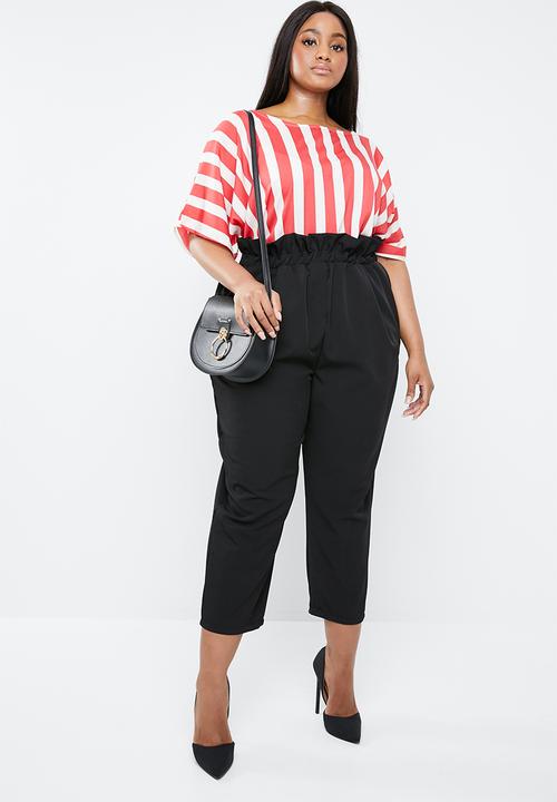 STYLE REPUBLIC PLUS - Basic boxy blouse - red & white 