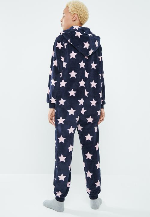 Supré  - Cosy onesie - navy & pink